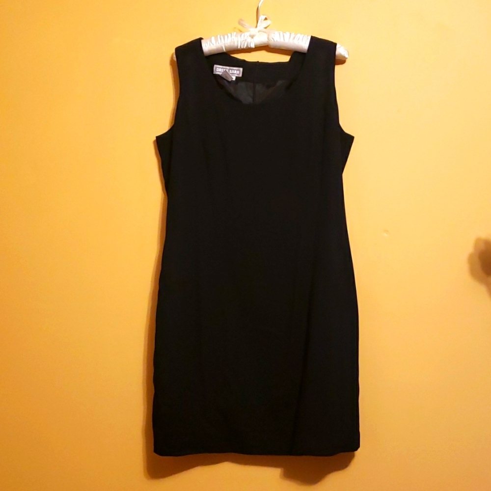 Dressbarn black sleeveless dress sz14